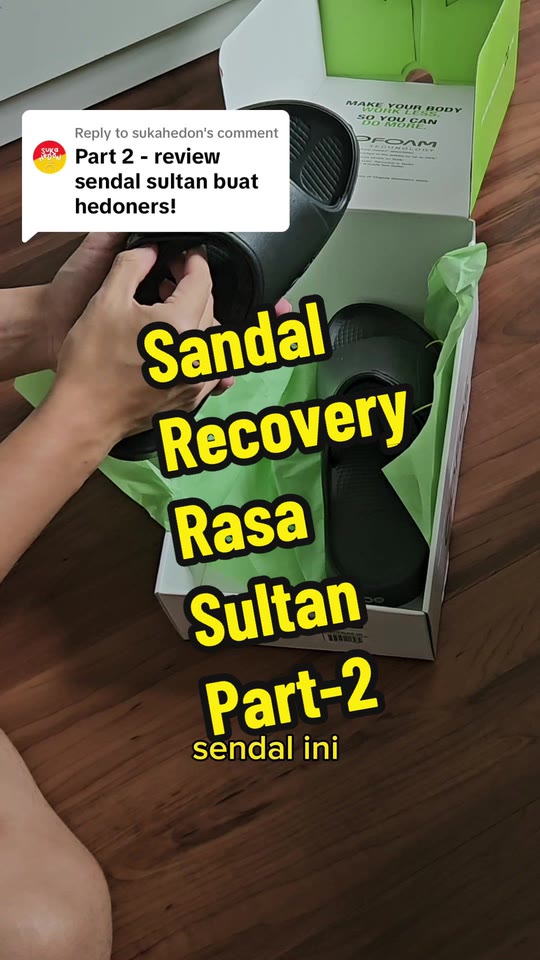 Recovery sandals, part 2